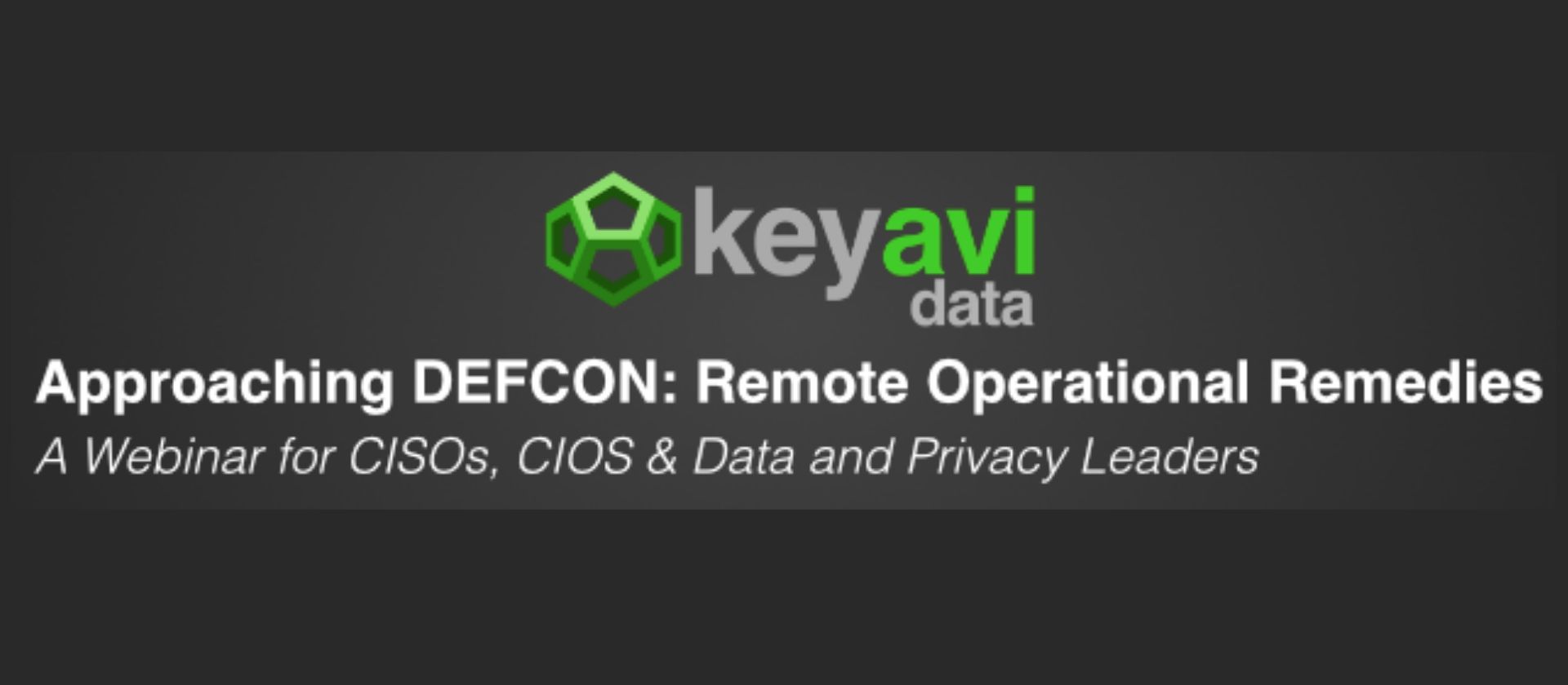 Join the Webinar with Keyavi Data