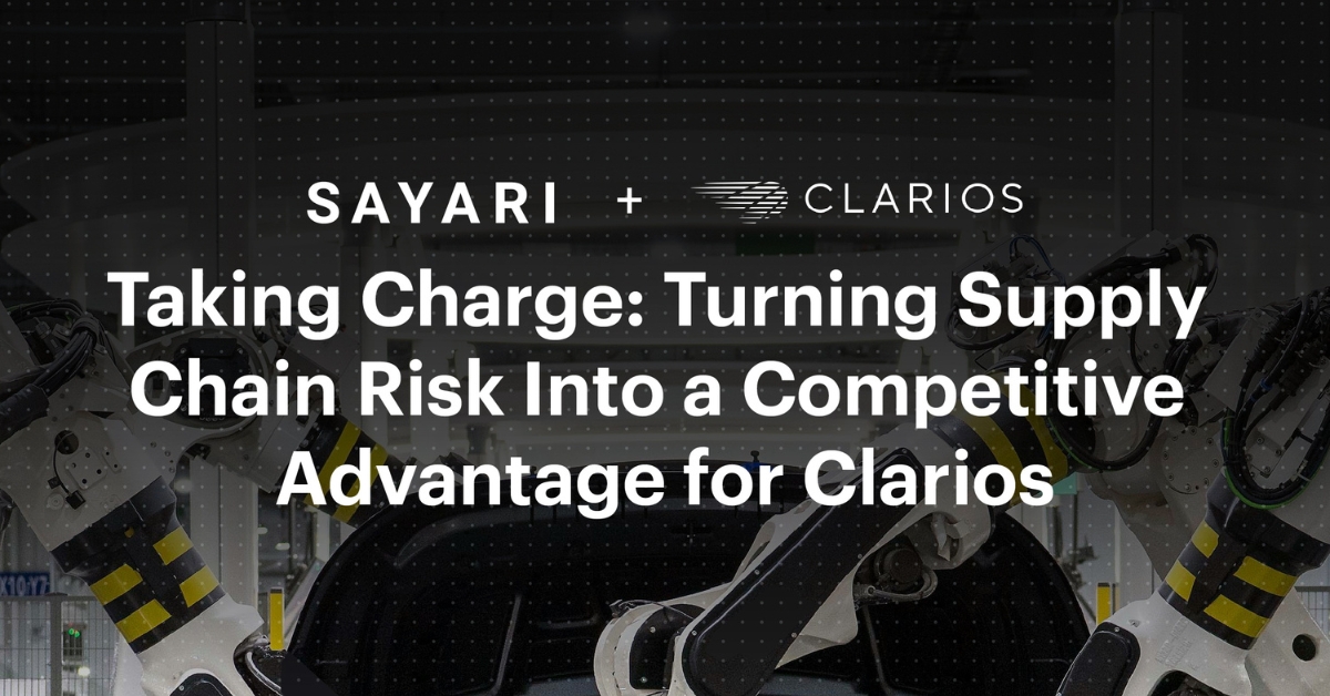 Taking Charge: Turning Supply Chain Risk Into a Competitive Advantage for Clarios with Sayari